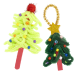 Kleine Weihnachtsbäume aus Chenille