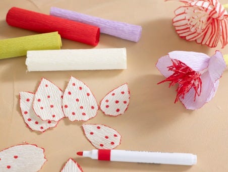 Inspirierendes Bild für Krepppapiertechniken