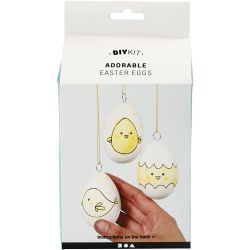 Funny Easter Eggs/Chicken/Family - Bastelsets im Sortiment