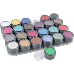 Grimas Gesichtsschminke auf Farbpalette