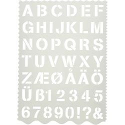 Buchstaben-/Zahlen-Schablone