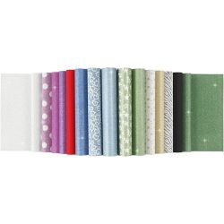 Papierblätter mit Glitter