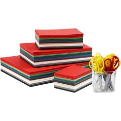 Weihnachtskarten und Scheren - Sortiment