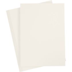 Karton, A4, Blatt 210x297 mm, 220 g, Naturweiß, 10 Stk/ 1 Pck