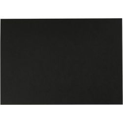 Aquarellpapier, A4, Blatt 210x297 mm, 230 g, Schwarz, 10 Bl./ 1 Pck