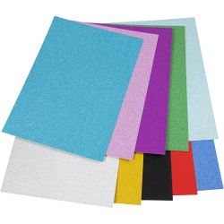 Kartonblätter mit Glitter