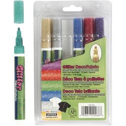Stoffmalstifte mit Glitter