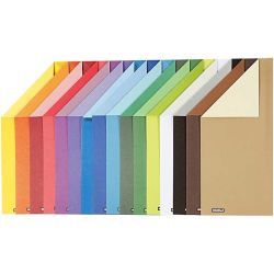 Color Bar-Karton, A4, Blatt 210x297 mm, 250 g, 16 Bl. sort./ 1 Pck