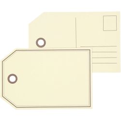 Geschenkeanhänger Postkarte