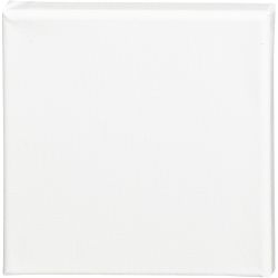 Leinwand, T 1.6 cm, Größe 15x15 cm, 360 g, Weiß, 1 Stk