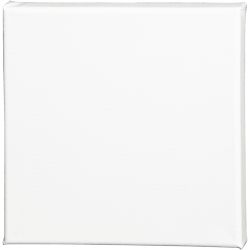 Leinwand, T 1.6 cm, Größe 20x20 cm, 360 g, Weiß, 1 Stk