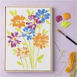 Gespannte Leinwand mit Rahmen