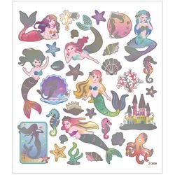 Sticker, Meerjungfrauen, Blatt 15x16,5 cm, 1 Bl.