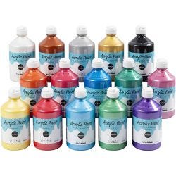 Acrylfarbe Metallic