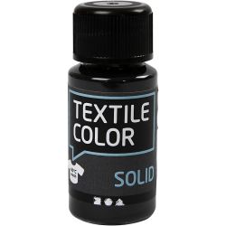 Stoffmalfarbe, Deckend, Schwarz, 50 ml/ 1 Fl.