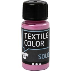 Stoffmalfarbe, Deckend, Pink, 50 ml/ 1 Fl.