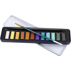 Wasserfarben-Set, Metallic-Farben, 12 Farbe/ 1 Pck