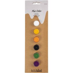 Hobbyfarbe Plus Color, Halloween Farben, 6x5 ml/ 1 Pck