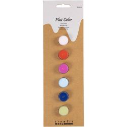 Hobbyfarbe Plus Color, Kräftige Farben, 6x5 ml/ 1 Pck
