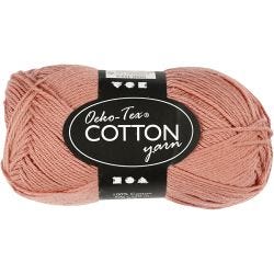 Baumwollgarn, Nr. 8/4, L 170 M, Altrosa, 50 g/ 1 Knäuel