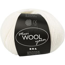 Wolle, L 125 M, Naturweiß, 100 g/ 1 Knäuel