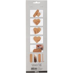 Herzen aus Kunstlederpapier