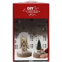 DIY-Set für Deko-Szenen unter Plastikglocken