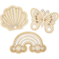 Holzform mit Löchern