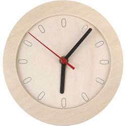 Uhr mit Holzrahmen