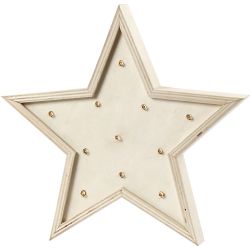 Leuchtstern aus Holz