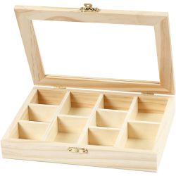 Kiste mit Glasdeckel