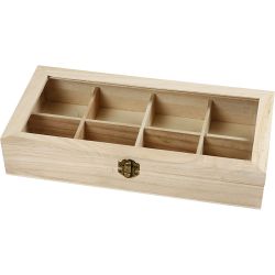 Holzkasten mit Glasdeckel