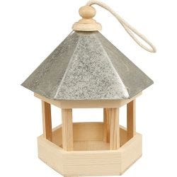 Vogelfutterhaus mit Zinkdach