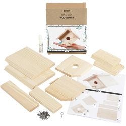Vogelhaus, H 13 cm, T 14,5 cm, B 16 cm, 1 Stk