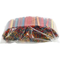 Farbige Holz-Eisstiele zum Basteln & Bauen