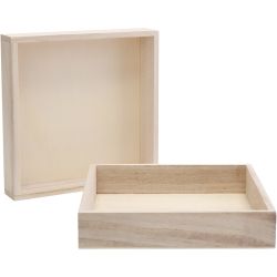 Holzrahmen mit hohem Rand