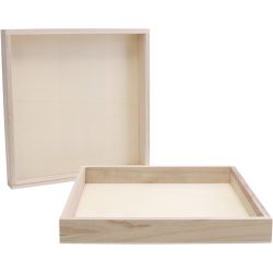 Holzrahmen mit hohem Rand