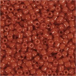 Rocailleperlen, D 3 mm, Größe 8/0, Lochgröße 0,6-1,0 mm, Dunkelrot, 25 g/ 1 Pck