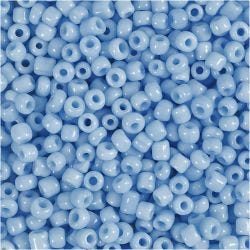 Rocailleperlen, D 3 mm, Größe 8/0, Lochgröße 0,6-1,0 mm, Türkis, 25 g/ 1 Pck