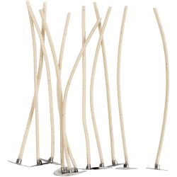 Dochte für Kerzen in Gefäßen, Geeignet für Behälter mit 20–65 mm Durchmesser, L 110 mm, Dicke 2 mm, 10 Stk/ 1 Pck