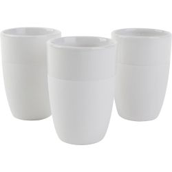 Keramikbecher mit lasiertem Rand