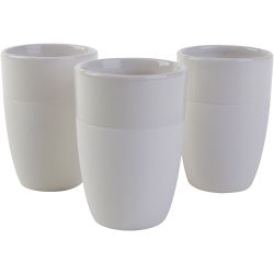 Keramikbecher mit lasiertem Rand