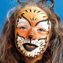 Eulenspiegel Gesichtsschminke - Motivset