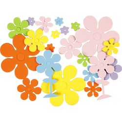 Moosgummi-Blumen