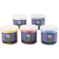 Silk Clay®, Primärfarben, 5x650 g/ 1 Pck
