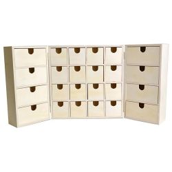 Adventskalender aus Holz zum Dekorieren