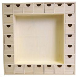 Adventskalender aus Holz zum Dekorieren