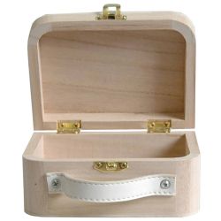 Holzetui zum Dekorieren