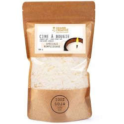 Veganes Sojawachs für die Kerzenfüllung