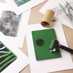 Gruppen-Kreativset Gel-Druck